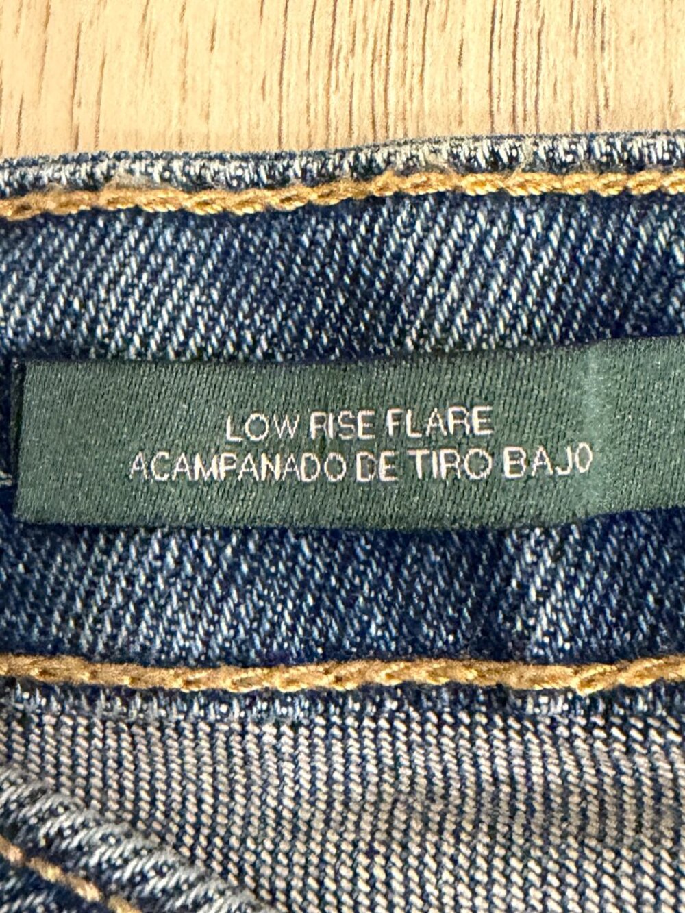 Wild Fable Low Rise Flare Cargo Jeans Size 2 Y2K Front Seam Medium Wash - Picture 3 of 10